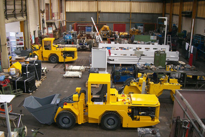 Garage pour la conception de machines miniers sur-mesures CMM equipements