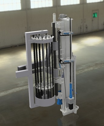 Bolting slide with loading revolver